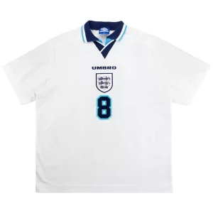 Maillot Rétro Domicile Angleterre Gascoigne #8 1996 – Image 2