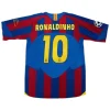 Maillot Rétro Domicile FC Barcelone Ronaldinho #10 2005 - Eleven Crown - Maillot de Football Pas Cher - Survêtements Pas Cher - Maillot de Foorball Enfants Pas Cher - Maillots Retro Vintage Pas Cher- Qualité Premium