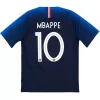 Maillot Rétro Domicile France Mbappe #10 2018 - Eleven Crown - Maillot de Football Pas Cher - Survêtements Pas Cher - Maillot de Foorball Enfants Pas Cher - Maillots Retro Vintage Pas Cher- Qualité Premium