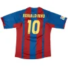 Maillot Rétro Domicile FC Barcelone Ronaldinho #10 2004 - Eleven Crown - Maillot de Football Pas Cher - Survêtements Pas Cher - Maillot de Foorball Enfants Pas Cher - Maillots Retro Vintage Pas Cher- Qualité Premium