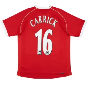 Maillot Rétro Domicile Manchester United Carrick #16 2006