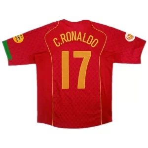 Maillot Rétro Domicile Portugal C.Ronaldo #17 2004