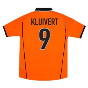 Maillot Rétro Domicile Pays Bas Kluivert #9 1998