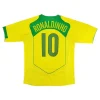Maillot Rétro Domicile Brésil Ronaldinho #10 2004 - Eleven Crown - Maillot de Football Pas Cher - Survêtements Pas Cher - Maillot de Foorball Enfants Pas Cher - Maillots Retro Vintage Pas Cher- Qualité Premium