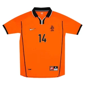 Maillot Rétro Domicile Pays Bas Overmars #14 1998 – Image 2