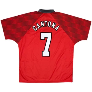 Maillot Rétro Domicile Manchester United Cantona #7 1996