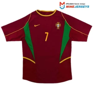 Maillot Rétro Domicile Portugal Figo #7 2002 – Image 2