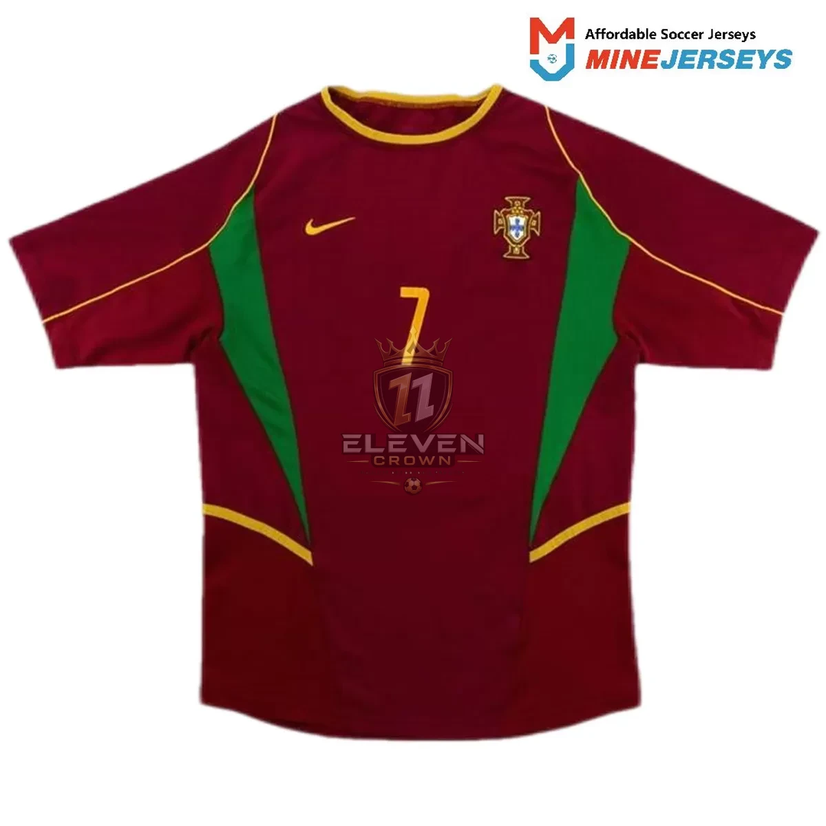 Maillot Rétro Domicile Portugal Figo #7 2002 – Image 2
