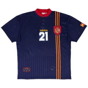 Maillot Rétro Extérieur Espagne Luis Enrique #21 1996 – Image 2