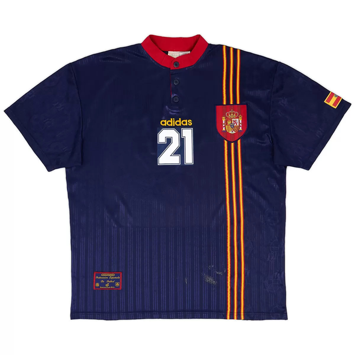 Maillot Rétro Extérieur Espagne Luis Enrique #21 1996 – Image 2