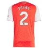Maillot Domicile Arsenal Saliba #2 2025/26 - Eleven Crown - Maillot de Football Pas Cher - Survêtements Pas Cher - Maillot de Foorball Enfants Pas Cher - Maillots Retro Vintage Pas Cher- Qualité Premium