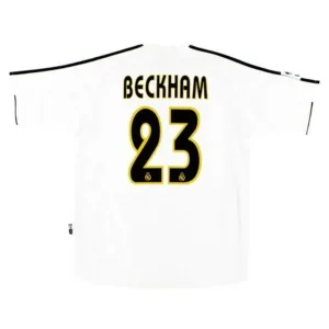 Maillot Rétro Domicile Real Madrid Beckham #23 2003