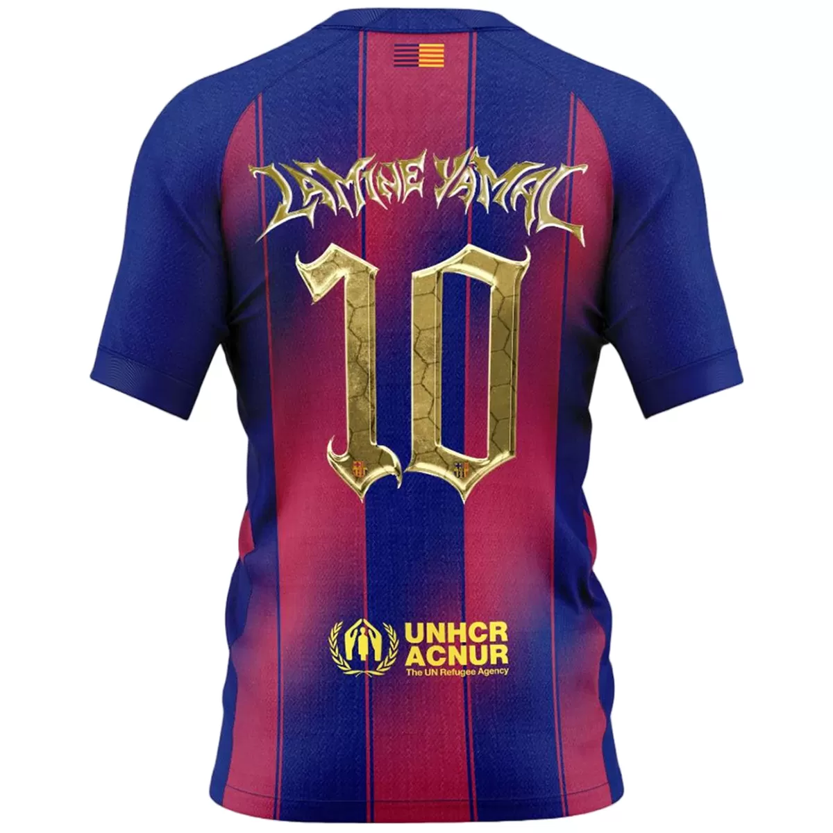Maillot Domicile FC Barcelone Lamine Yamal #10 2025/26