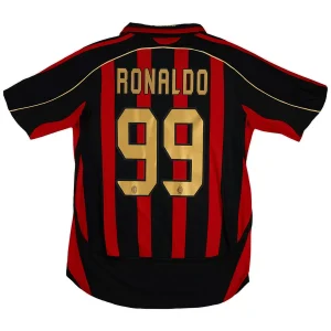 Maillot Rétro Domicile AC Milan Ronaldo #99 2006