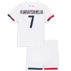 Ensemble Enfants Extérieur PSG Kvaratskhelia #7 2025/26 - Eleven Crown - Maillot de Football Pas Cher - Survêtements Pas Cher - Maillot de Foorball Enfants Pas Cher - Maillots Retro Vintage Pas Cher- Qualité Premium