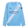 Maillot Manches Longues Domicile Manchester City 2025/26 - Eleven Crown - Maillot de Football Pas Cher - Survêtements Pas Cher - Maillot de Foorball Enfants Pas Cher - Maillots Retro Vintage Pas Cher- Qualité Premium