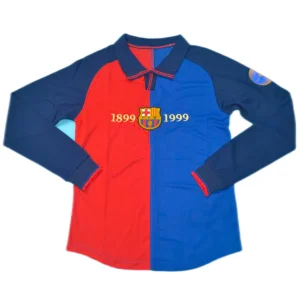 Maillot Rétro Manches Longues Domicile FC Barcelone 1999