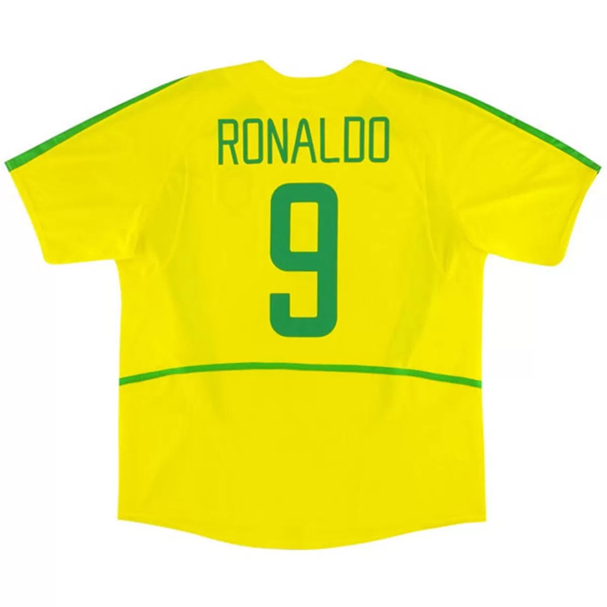 Maillot Rétro Domicile Brésil Ronaldo #9 2002
