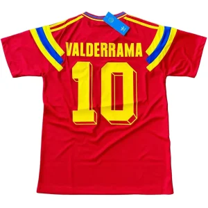 Maillot Rétro Extérieur Colombie Valderrama #10 1990