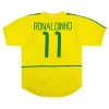Maillot Rétro Domicile Brésil Ronaldinho #11 2002 - Eleven Crown - Maillot de Football Pas Cher - Survêtements Pas Cher - Maillot de Foorball Enfants Pas Cher - Maillots Retro Vintage Pas Cher- Qualité Premium