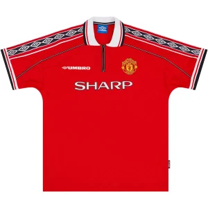 Maillot Rétro Domicile Manchester United 1999