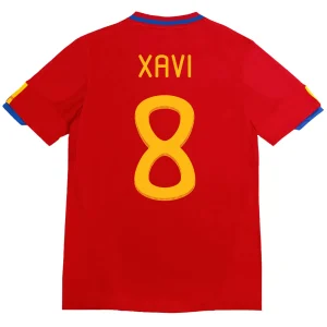 Maillot Rétro Domicile Espagne Xavi #8 2010