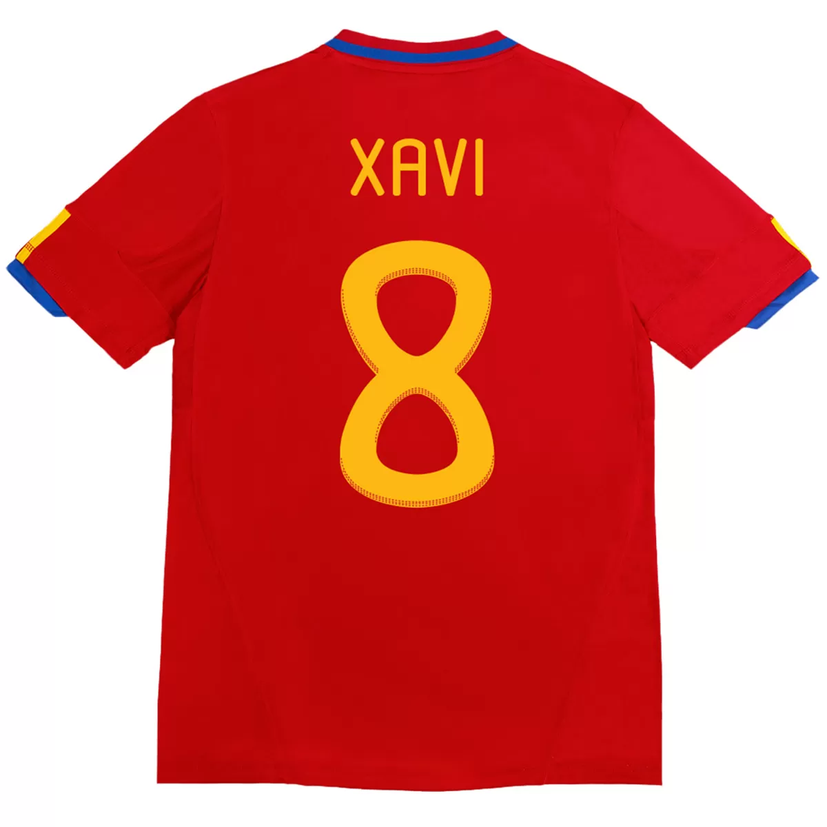 Maillot Rétro Domicile Espagne Xavi #8 2010