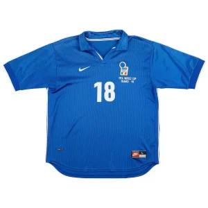 Maillot Rétro Domicile Italie Baggio R. #18 1998 – Image 2