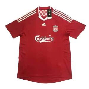 Maillot Rétro Domicile Liverpool FC Gerrard #8 2008 – Image 3