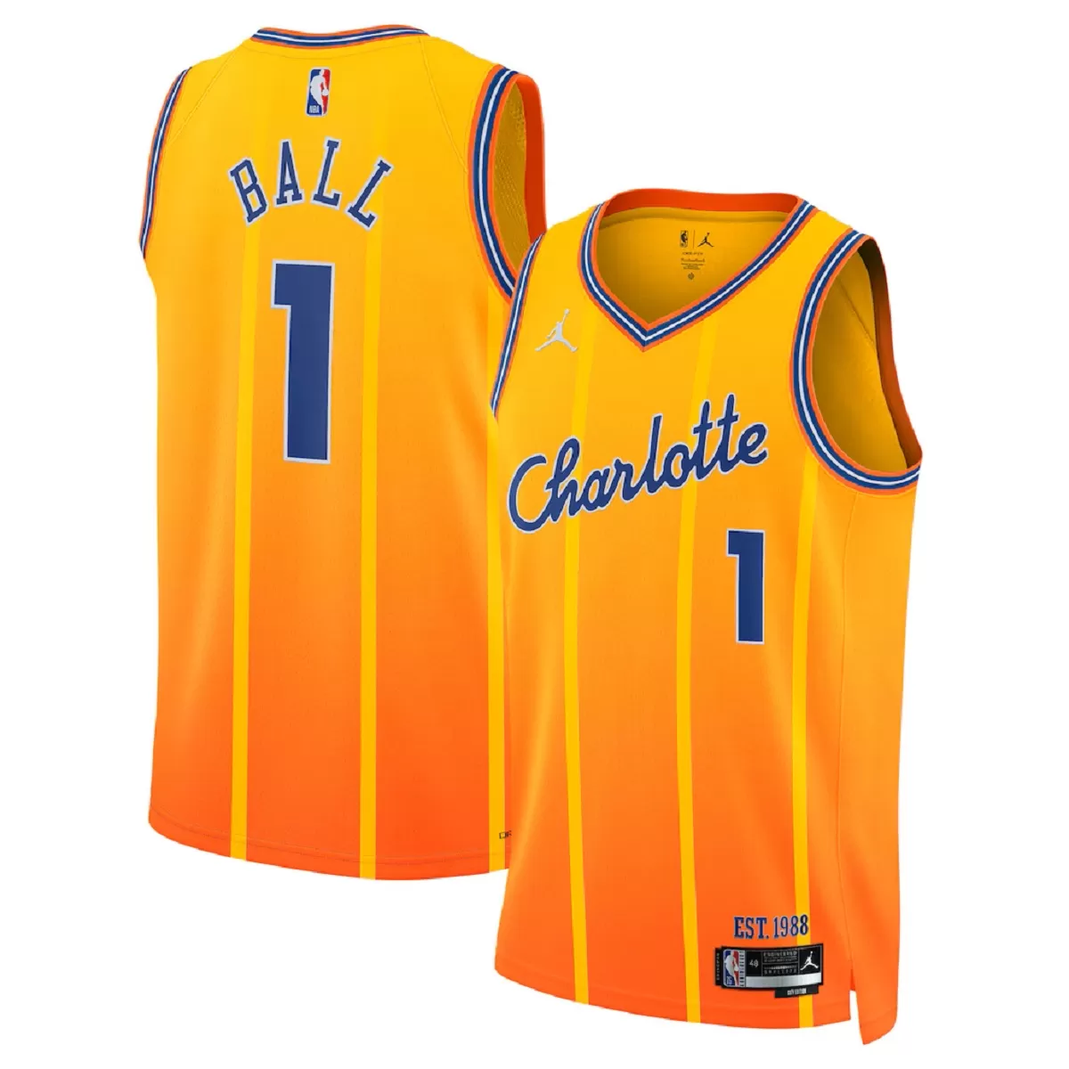 Maillot Domicile Charlotte Hornets Lamelo Ball #1 2025/26