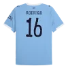Maillot Domicile Manchester City Rodrigo #16 2025/26 - Eleven Crown - Maillot de Football Pas Cher - Survêtements Pas Cher - Maillot de Foorball Enfants Pas Cher - Maillots Retro Vintage Pas Cher- Qualité Premium
