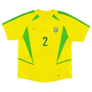 Maillot Rétro Domicile Brésil Cafu #2 2002 – Image 2