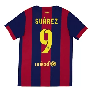 Maillot Rétro Domicile FC Barcelone Suárez #9 2014