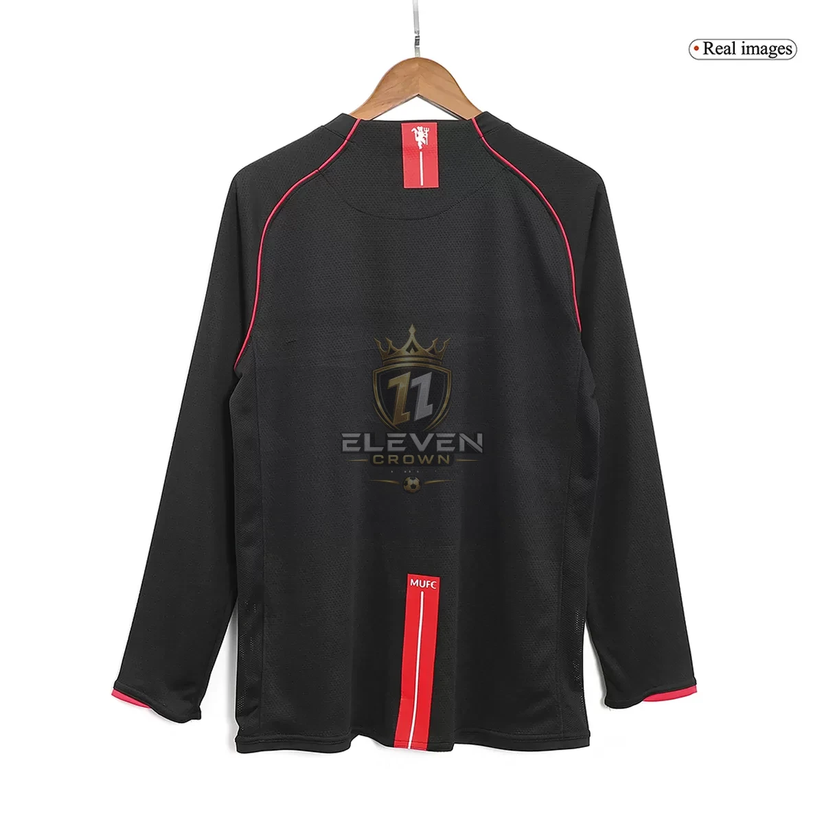 Maillot Rétro Manches Longues Extérieur Manchester United 2007 – Image 4