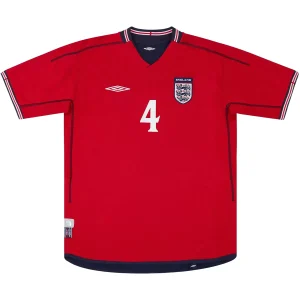 Maillot Rétro Extérieur Angleterre Gerrard #4 2002 – Image 2