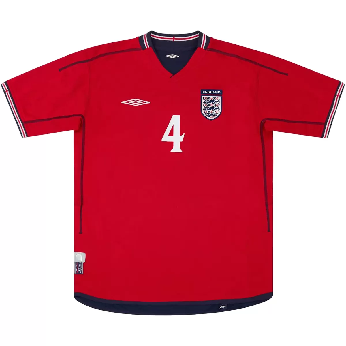 Maillot Rétro Extérieur Angleterre Gerrard #4 2002 – Image 2