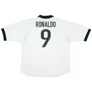 Maillot Rétro Extérieur Inter Milan Ronaldo #9 1998