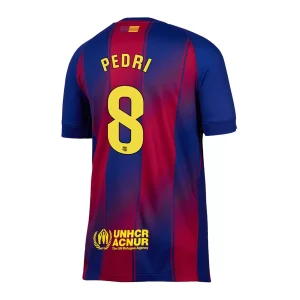 Maillot Domicile FC Barcelone Pedri #8 2025/26