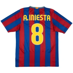 Maillot Rétro Domicile FC Barcelone A.Iniesta #8 2009