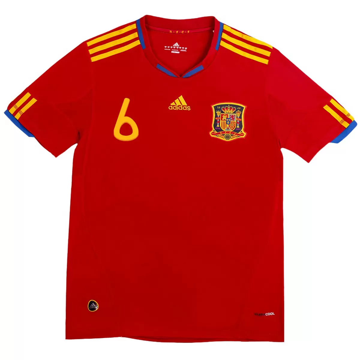 Maillot Rétro Domicile Espagne A. Iniesta #6 2010 – Image 2