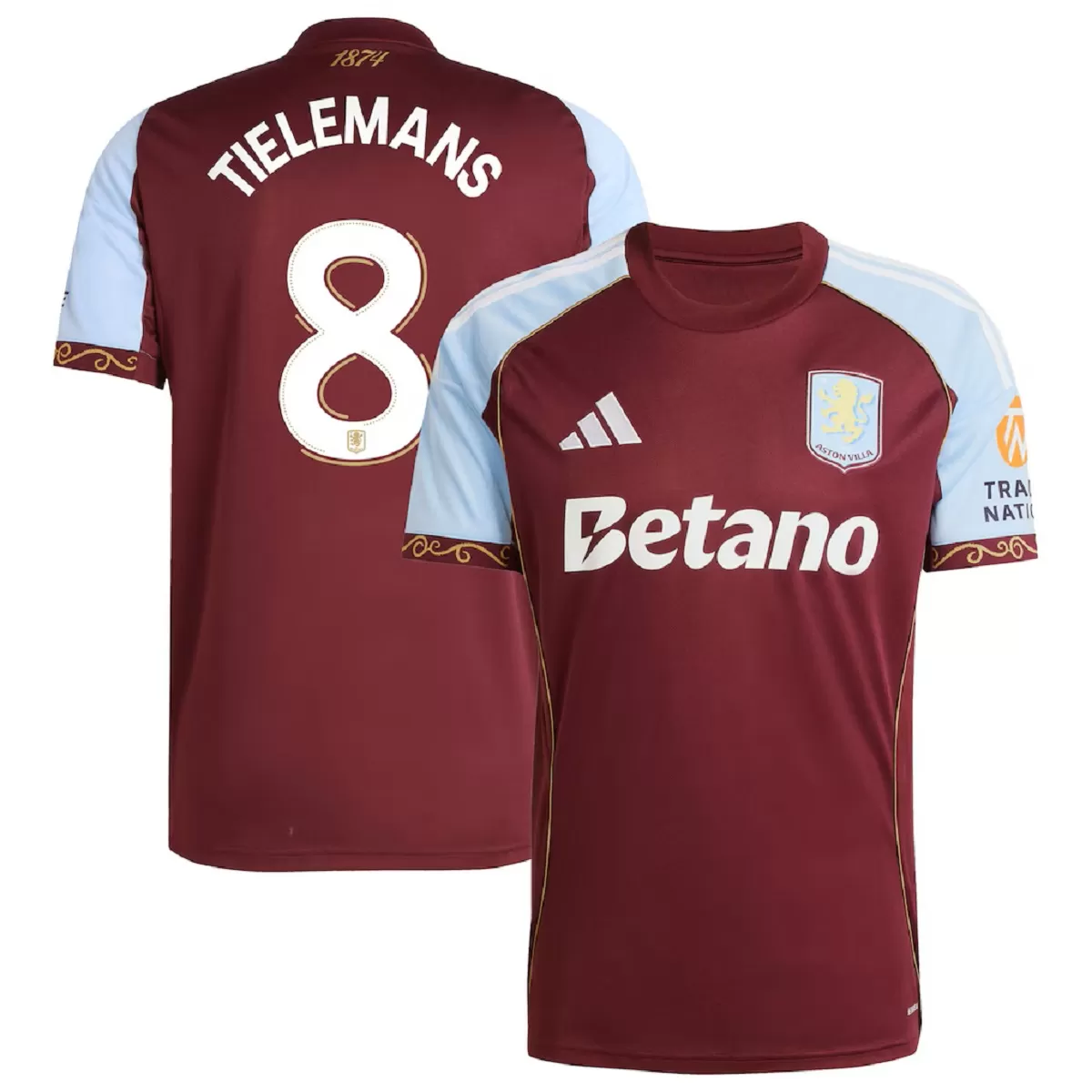 Maillot Domicile Aston Villa Tielemans #8 2025/26 – Image 4