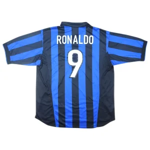 Maillot Rétro Domicile Inter Milan Ronaldo #9 1998