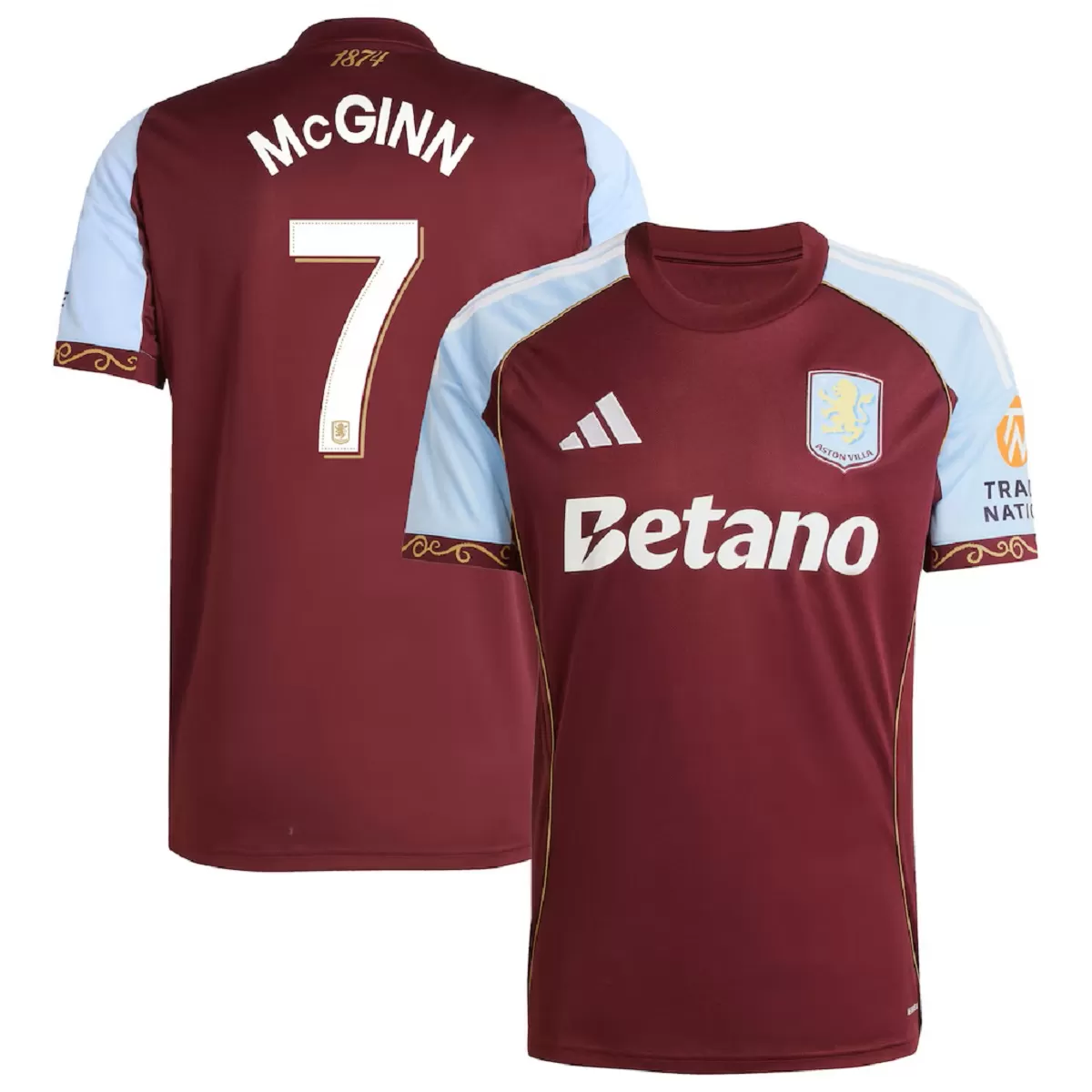 Maillot Domicile Aston Villa Mcginn #7 2025/26 – Image 4