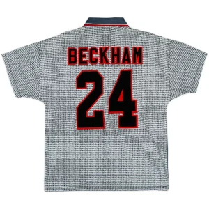 Maillot Rétro Extérieur Manchester United Beckham #24 1995