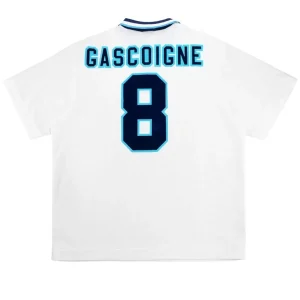 Maillot Rétro Domicile Angleterre Gascoigne #8 1996