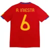 Maillot Rétro Domicile Espagne A. Iniesta #6 2010 - Eleven Crown - Maillot de Football Pas Cher - Survêtements Pas Cher - Maillot de Foorball Enfants Pas Cher - Maillots Retro Vintage Pas Cher- Qualité Premium