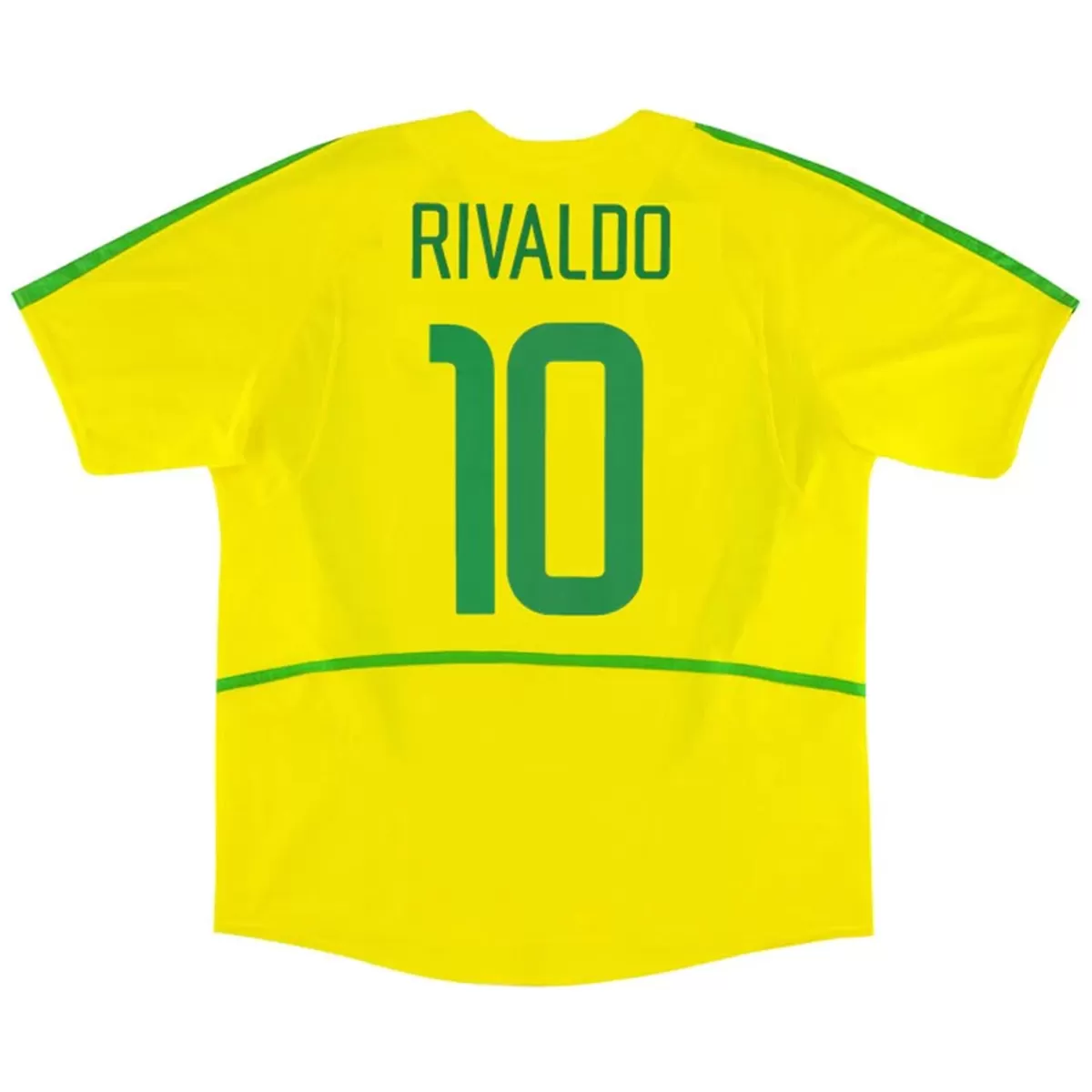 Maillot Rétro Domicile Brésil Rivaldo #10 2002