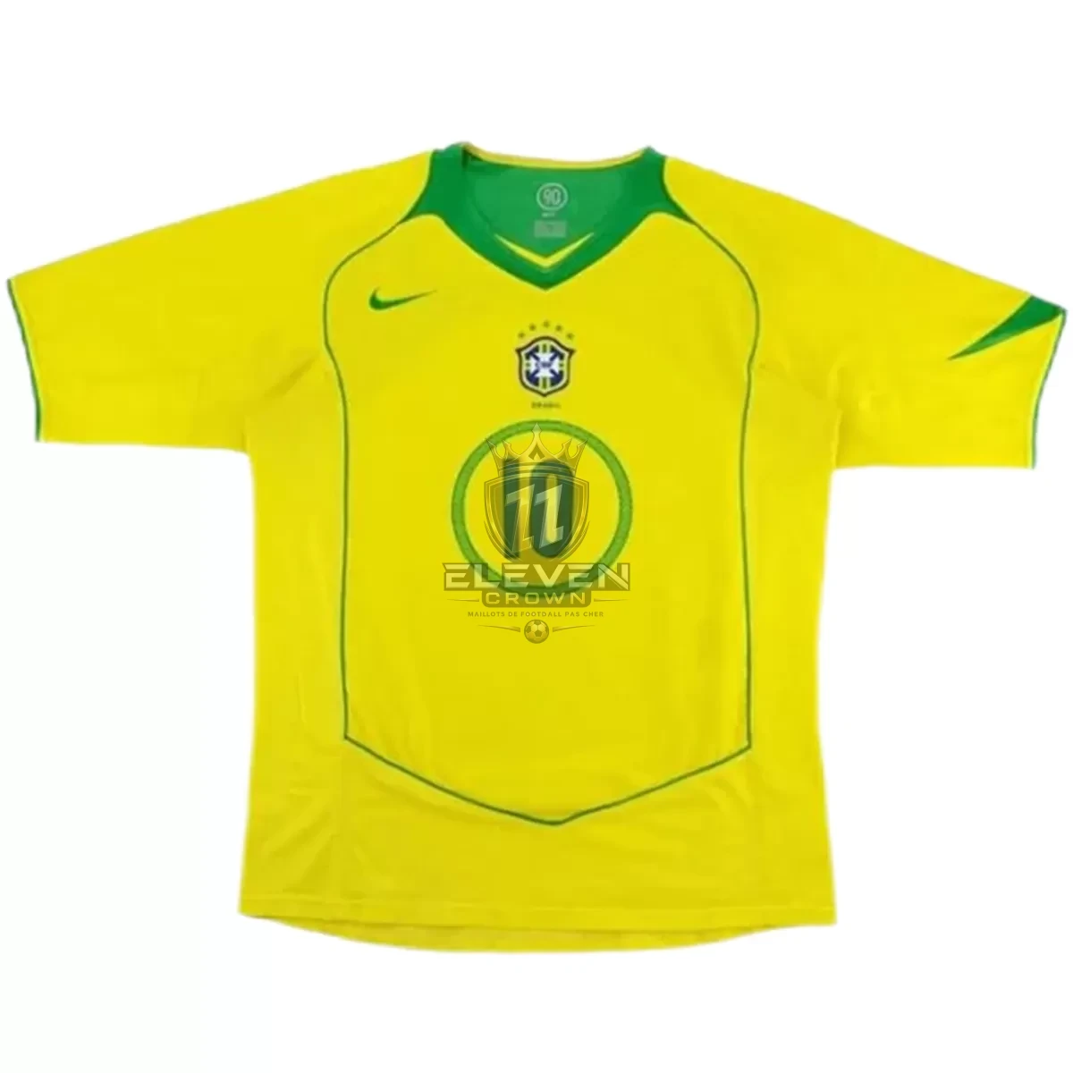 Maillot Rétro Domicile Brésil Ronaldinho #10 2004 – Image 2