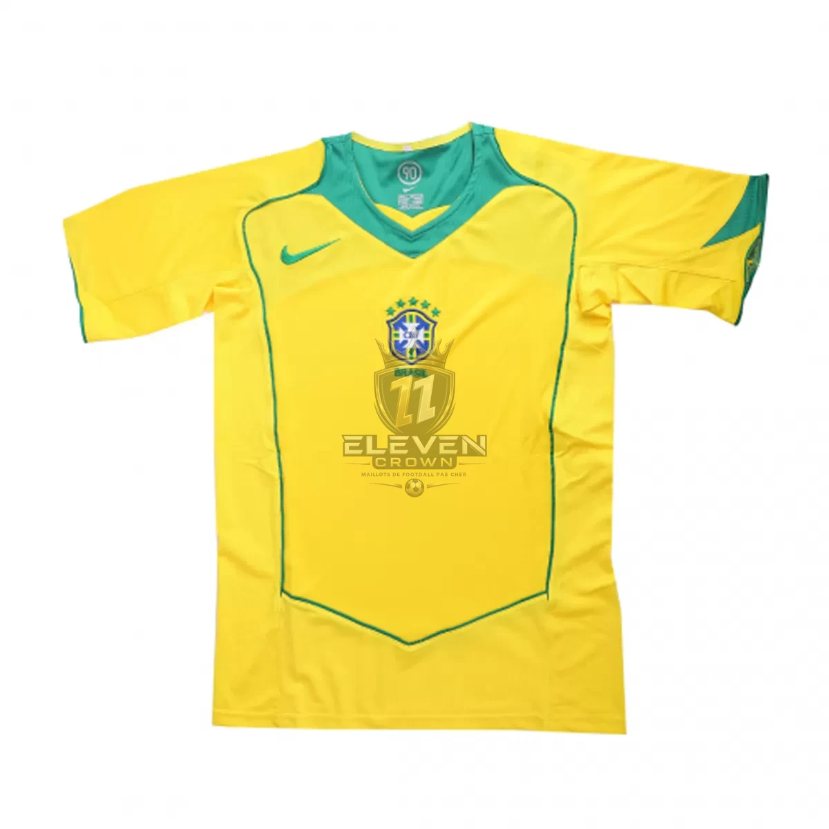 Maillot Rétro Domicile Brésil Ronaldinho #10 2004 – Image 4