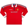 Maillot Rétro Manches Longues Domicile Manchester United 1998 - Eleven Crown - Maillot de Football Pas Cher - Survêtements Pas Cher - Maillot de Foorball Enfants Pas Cher - Maillots Retro Vintage Pas Cher- Qualité Premium